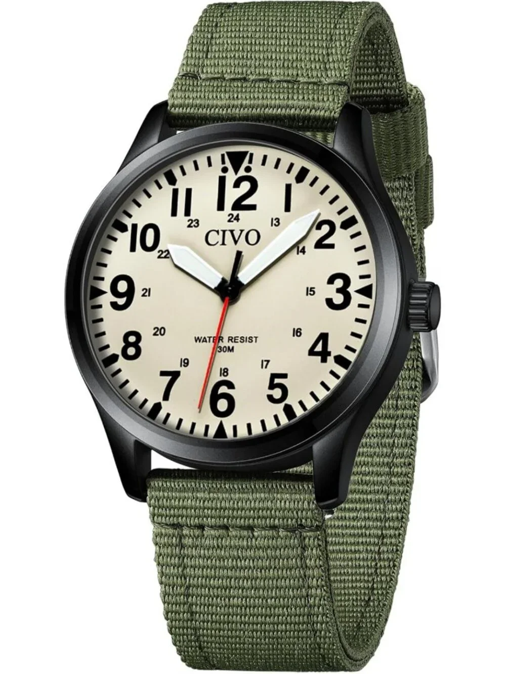 Waterproof Military Analog Watch for Men | Classic Field Wrist Timepiece